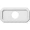 Ekena Millwork Emerald Architectural Grade PVC Ceiling Medallion, 12"W x 6"H x 3"ID x 4"C x 1"P, One-Piece CMP12X6ED-03000 - alternate 1